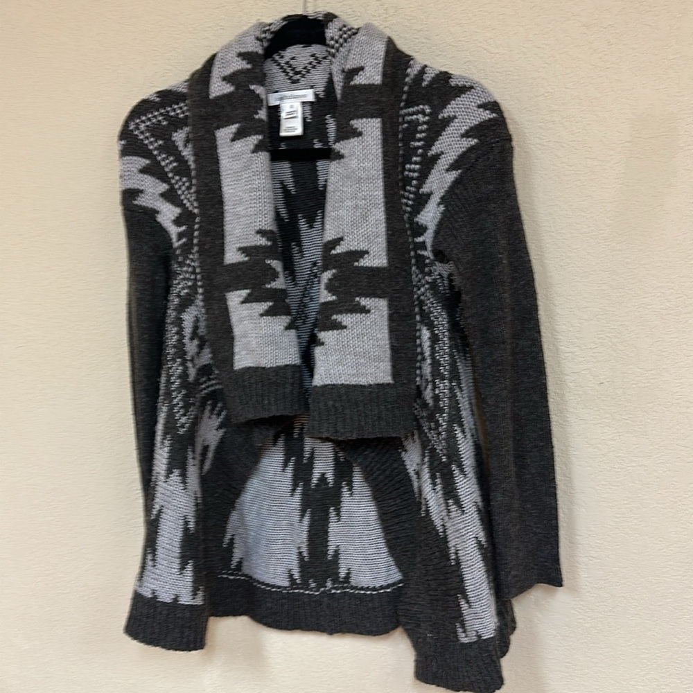 John Paul Richared womans boho Draped Open Front Cardigan sweater size S - Picture 4 of 6